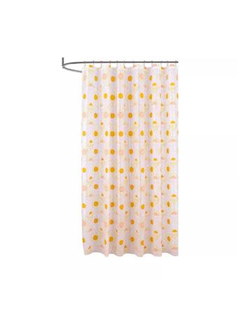 RT HOME - Peva Glit Printed Sun Shower Curtain Multi Color