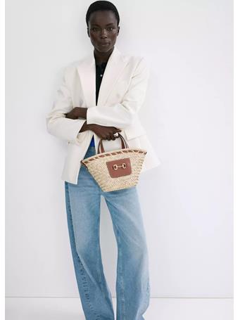 MANGO - Small Natural Fibre Basket MEDIUM BROWN