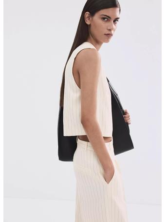 MANGO - Chain Detail Top NATURAL WHITE