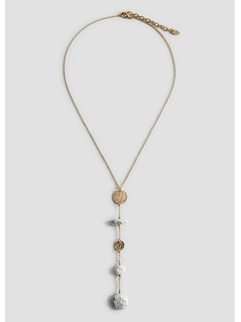 MANGO - Beads Pendant Necklace GOLD