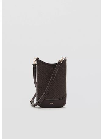 MANGO - Crossbody Mobile Case DARK BROWN