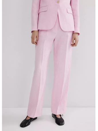 MANGO - Linen Suit Trousers MEDIUM PINK