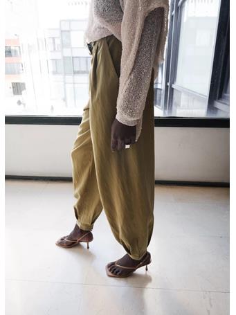 MANGO - Lyocell Harem Trousers Khaki