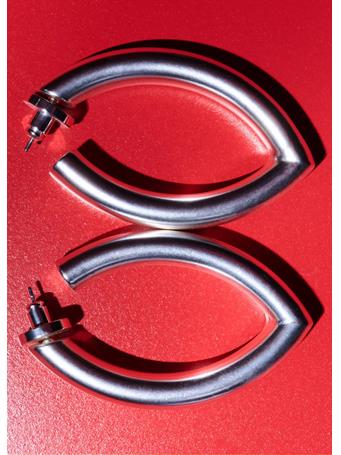 MANGO - Irregular Oval Earrings LT PASTEL GREY