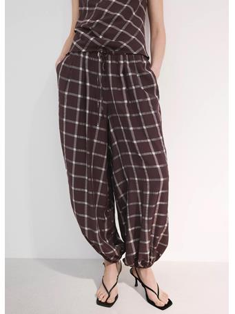 MANGO - Mid-Rise Harem Pants MEDIUM PURPLE