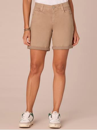 DEMOCRACY - "Ab"solution 7" Inseam Twill Colored Shorts PORTOBELLO