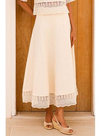 ASPIGA - Linen Lace Skirt ECRU