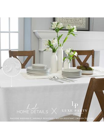KENNEDY INTERNATIONAL - Capri Waterproof Tablecloth WHITE