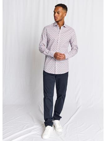 BRUUN & STENGADE - Jallouz Modern Fit Shirt ORANGE