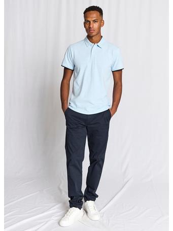 BRUUN & STENGADE - Delos Regular Fit Polo Shirt LT BLUE