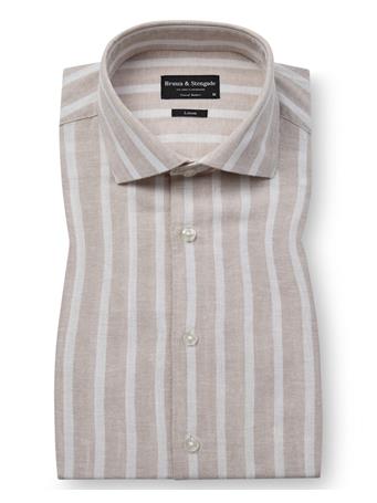 BRUUN & STENGADE - Burgos Casual Modern Fit Shirt SAND