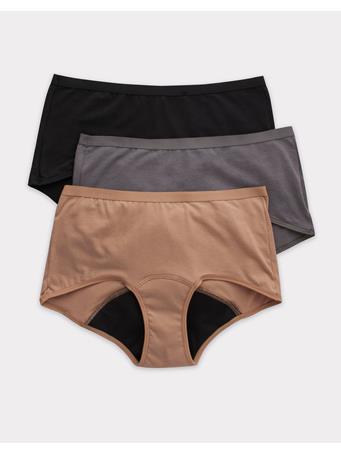 HANES - Comfort, Period. Women's Boyshort Period Underwear - 3-Pack ASST
