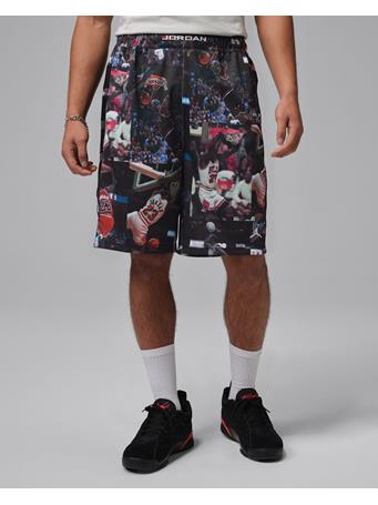 NIKE - Jordan Flight Men's Printed Cat Scratch Shorts BLACK