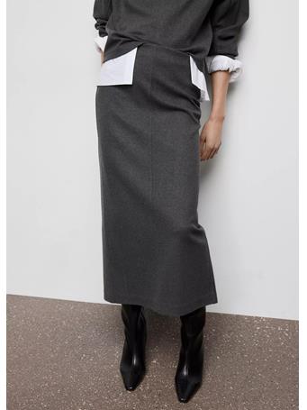 MANGO - Opening Pencil Skirt DARK GREY