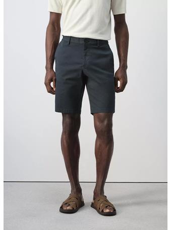 MANGO - Slim-fit Chino Cotton Bermuda Shorts PETROL