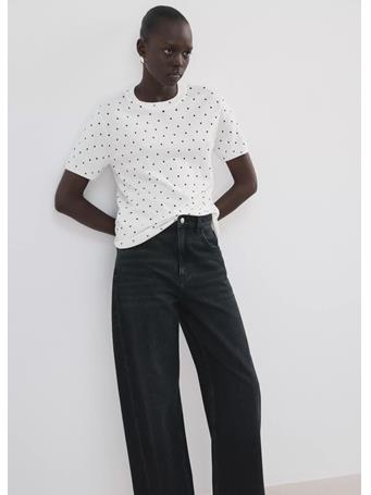MANGO - Polka-Dot Knitted Sweater NATURAL WHITE