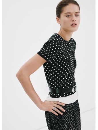 MANGO - Polka-Dot Knitted Sweater BLACK