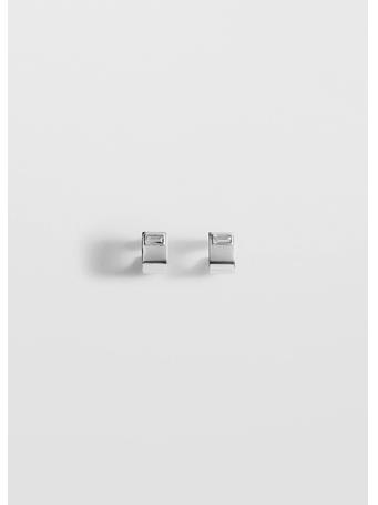 MANGO - Semi-Ring Crystal Earrings LT PASTEL GREY