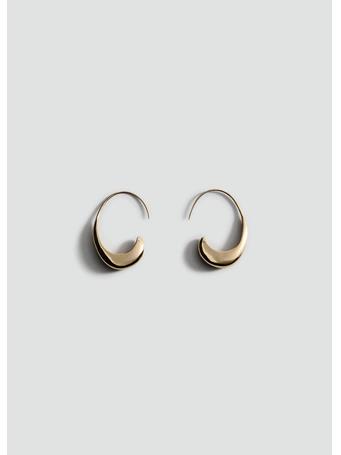 MANGO - Twisted Hoop Earrings GOLD