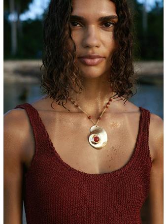 MANGO - Spiral Pendant Necklace GOLD