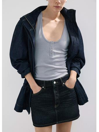 MANGO - Low-Rise Denim Mini Skirt TO