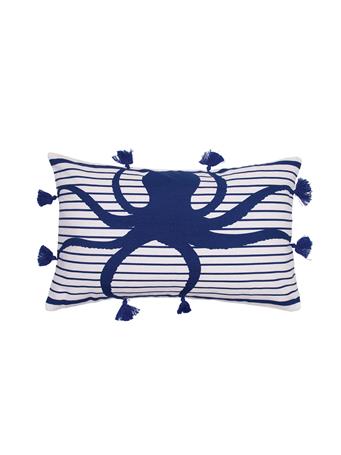 C&F HOME -  Indigo Octopus Pillow INDIGO