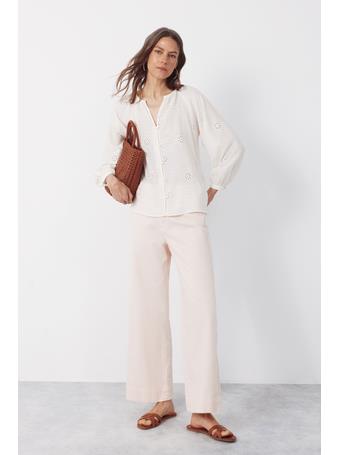 CORTEFIEL - Embroidered Blouse IVORY