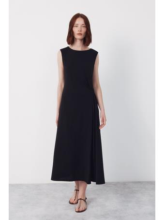 CORTEFIEL - Side Knot Dress BLACK