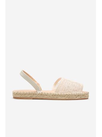 CORTEFIEL - Menorcan Crochet Effect Sandal IVORY
