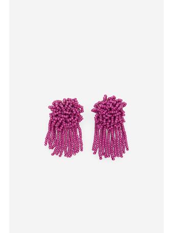CORTEFIEL - Beaded Earrings PURPLE/LILAC