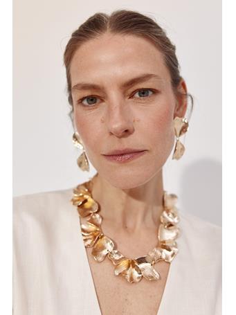 CORTEFIEL - Petal Necklace GOLD/MUSTARD