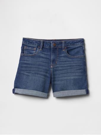 GAP - Kids Denim Midi Shorts MEDIUM WASH