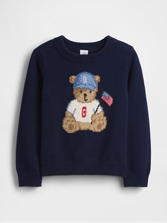 GAP - Baby & Toddler Brannan Bear Americana Sweater NAVY UNIFORM
