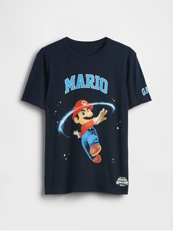 GAP - Super Mario Graphic T-Shirt TAPESTRY NAVY