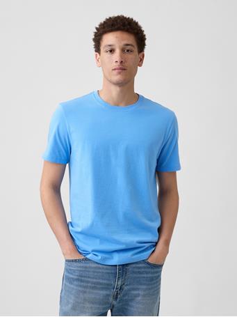 GAP - Everyday Soft Crewneck T-Shirt SOLID UNION BLUE