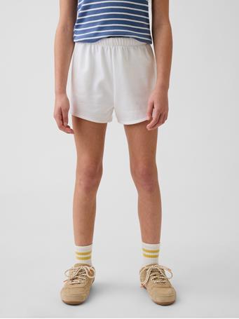 GAP - Kids VintageSoft Terry Relaxed Dolphin Shorts NEW OFF WHITE