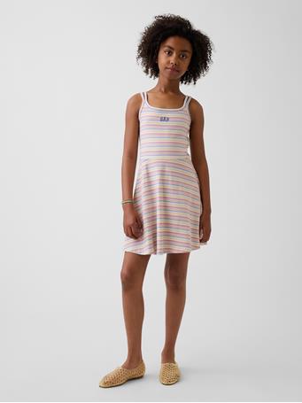 GAP - Kids Logo Tank Dress MULTI STRIPE