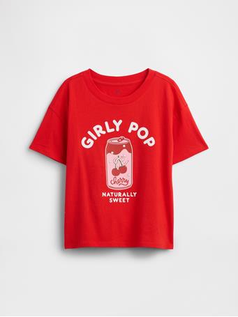 GAP - Kids Relaxed Graphic T-Shirt HOT RED 664