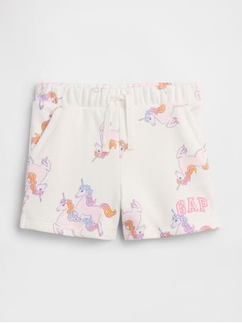 GAP - Print Pull-On Logo Shorts NEW OFF WHITE
