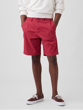 GAP - 9" Essential Khaki Shorts BARN RED