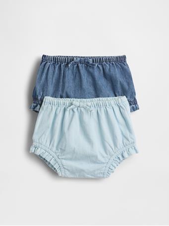 GAP - Baby Denim Bloomers (2-Pack) MEDIUM WASH
