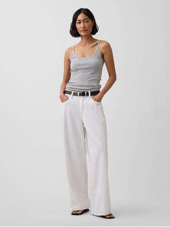 GAP - Pointelle Crop Cami BC15 LT GREY HEATHER