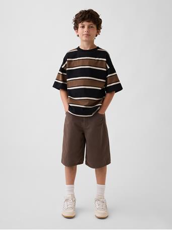 GAP - Kids Baggy Denim Shorts TOASTED ALMOND
