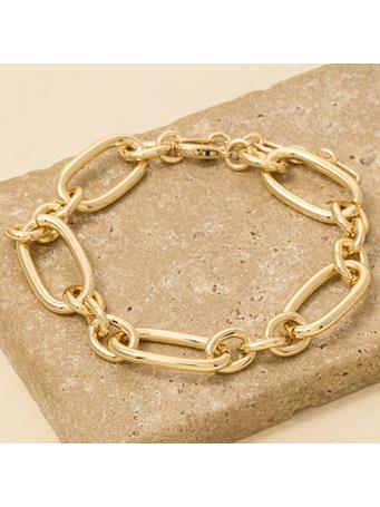 ANARCHY STREET - Oval Chain Bracelet GOLD