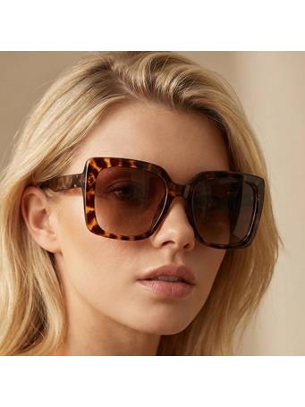 ANARCHY STREET - Thick Tortoise Frame Square Sunglasses ASST