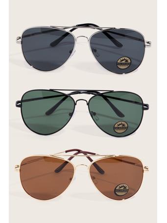 ANARCHY STREET - Polarized Lens Aviator Sunglasses ASST
