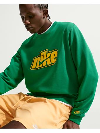 NIKE - Sportswear Club Men's French Terry Crew-Neck Sweatshirt MALACHITE/(LIGHTENING)