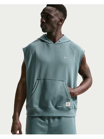 NIKE - N.A.C. Men's Dri-FIT Fleece Sleeveless Training Hoodie MINERAL SLATE/(MINERAL SLATE)