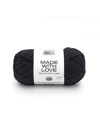 LION BRAND YARN - Made With Love - The Cottony One Yarn 153 BLACK