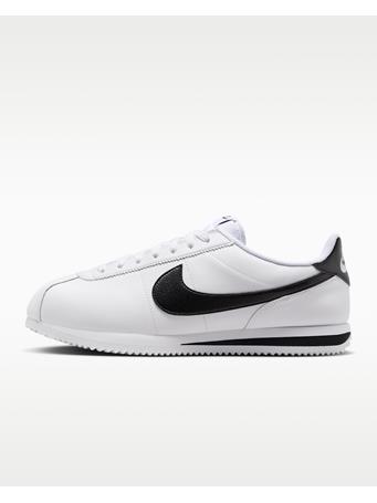 NIKE - Cortez Leather Men's Shoes WHITE/BLACK